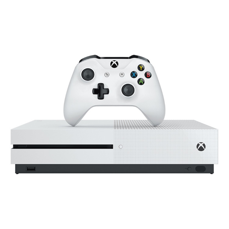 Xbox One S 500GB White + HDMI Cable + Power Cable + 2 Controllers + 1 Game (3 Month Warranty)