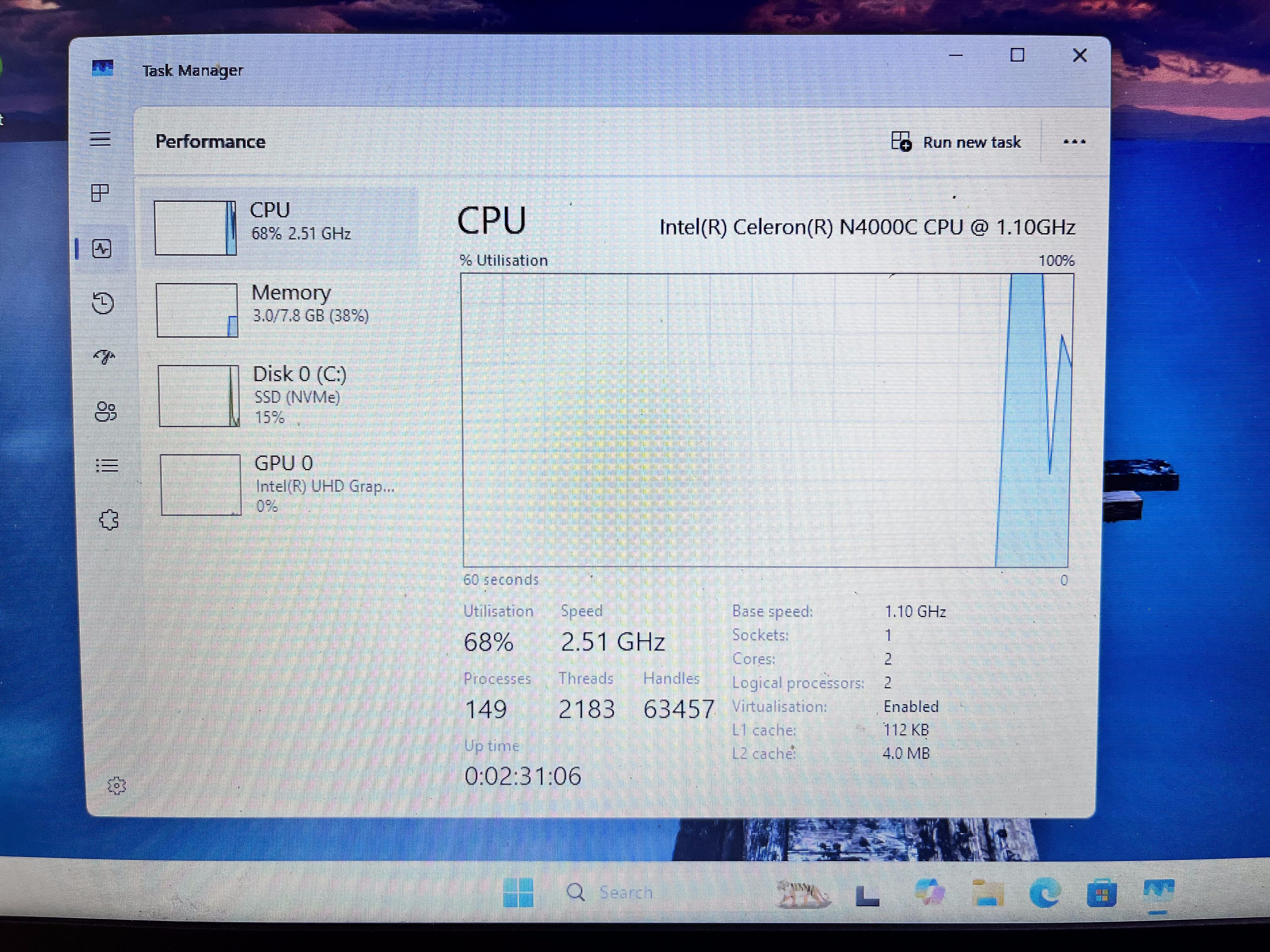 Acer Aspire N19H1 8GB RAM 256GB SSD Grey - Faulty Battery - Image 12