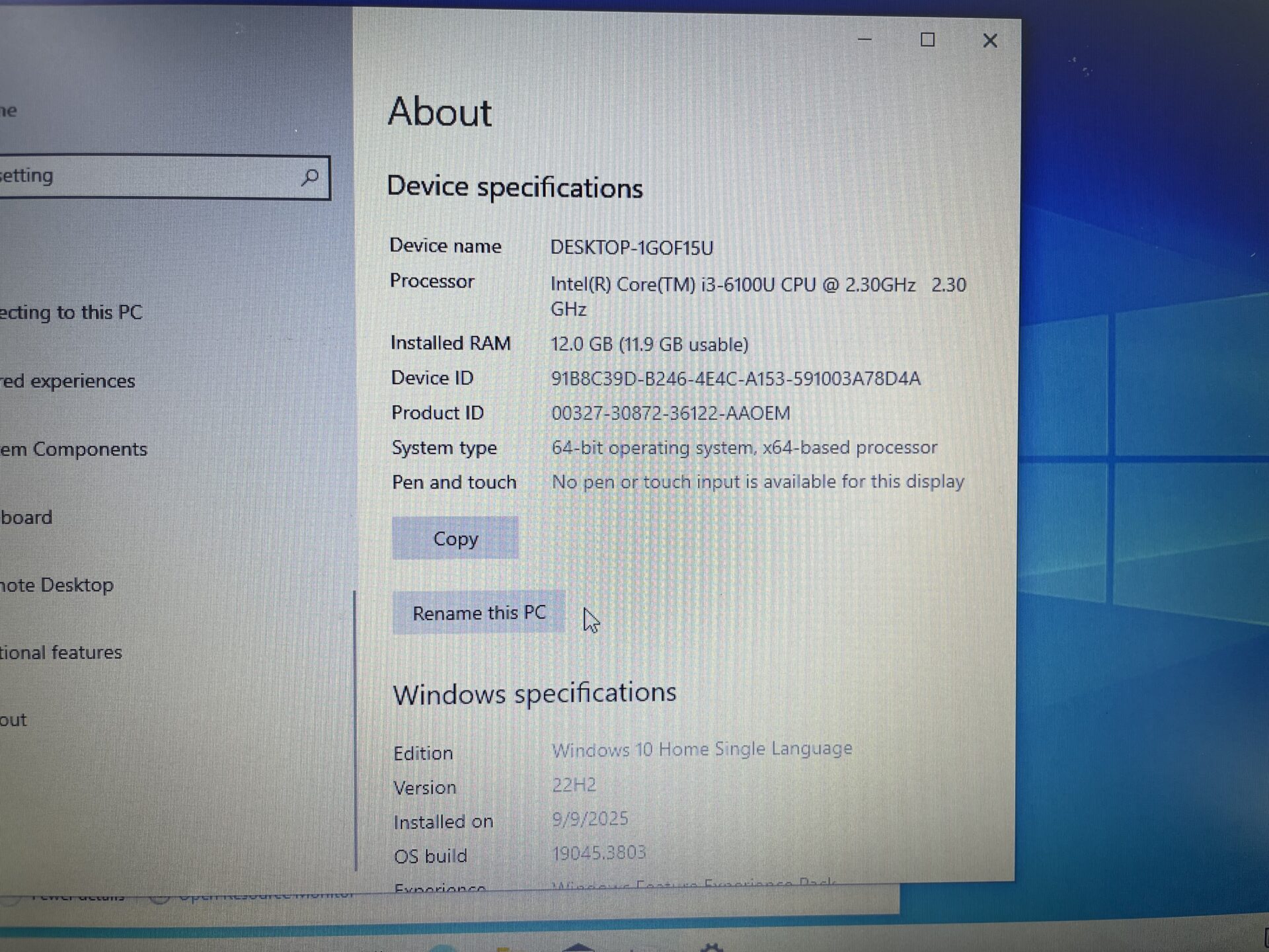 Asus X543UA-I341GT 6th Gen "Core i3" 2.30GHz 12GB RAM 256GB SSD + 1TB HDD Black - Hinge Damage And Minor Bright Spots - Image 19