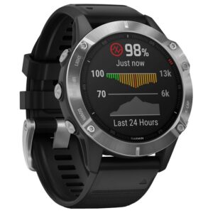 Garmin Fenix 6 Silver (3 Month Warranty) - With Black Straps