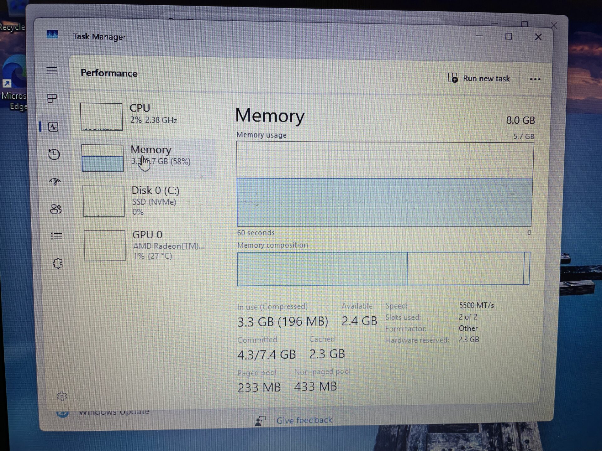 Lenovo Ideapad 1 15AMN7 AMD Ryzen 3 8GB RAM 256GB SSD NVMe Silver – Hinge Damage - Image 14