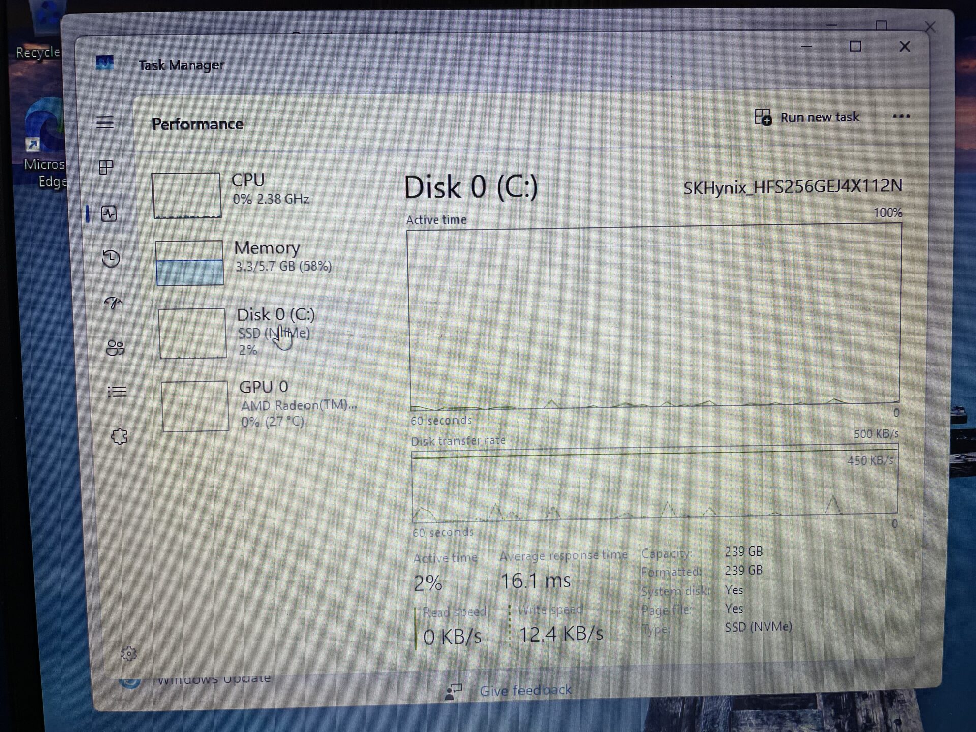 Lenovo Ideapad 1 15AMN7 AMD Ryzen 3 8GB RAM 256GB SSD NVMe Silver – Hinge Damage - Image 12