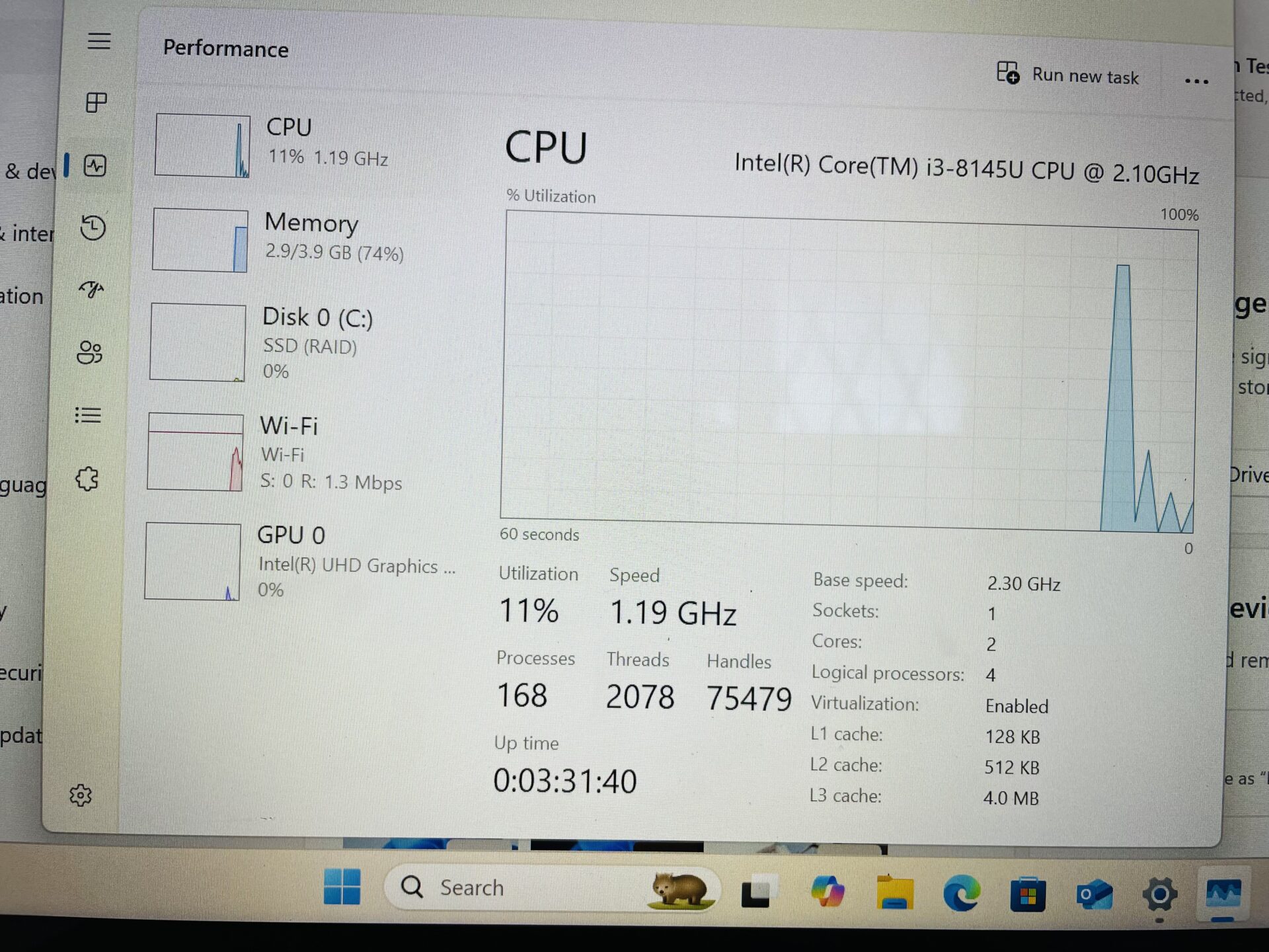 Acer Spin 3 8th Gen “Core i3” 2.10GHz 4GB RAM 1TB SSD Black - (Grade B) - Image 13