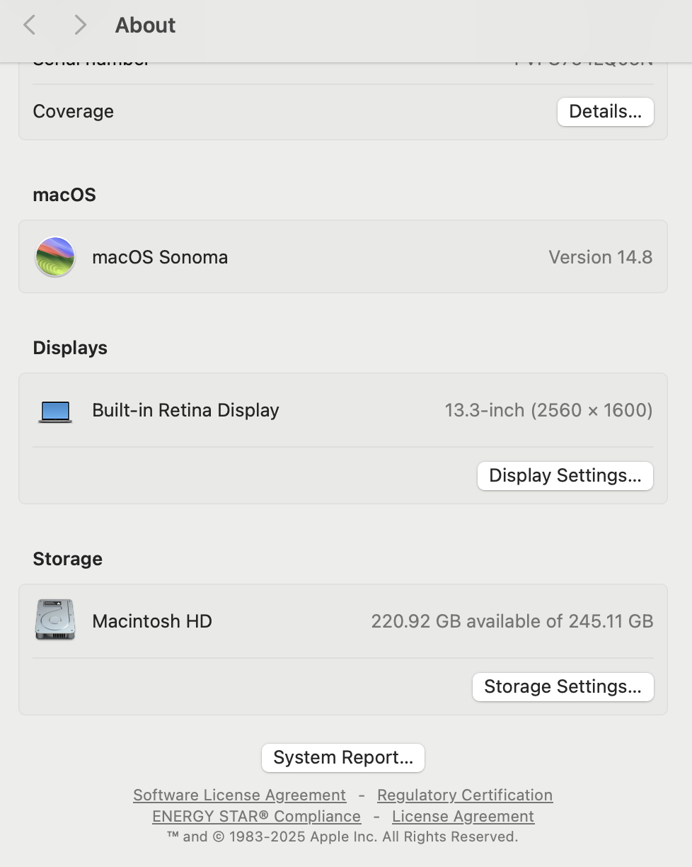 Apple MacBook Pro “M1” 13-inch 8 CPU/8 GPU (2020) 16GB RAM 256GB SSD Space Grey (12 Month Warranty) – Cracked LCD Panel - Image 15