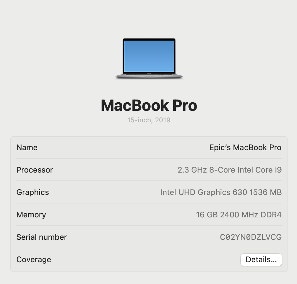 Apple MacBook Pro 15-inch “Core i9” 2.3GHz (Touch/2019) 16GB RAM 512GB SSD Space Gray - Grade B - Image 13