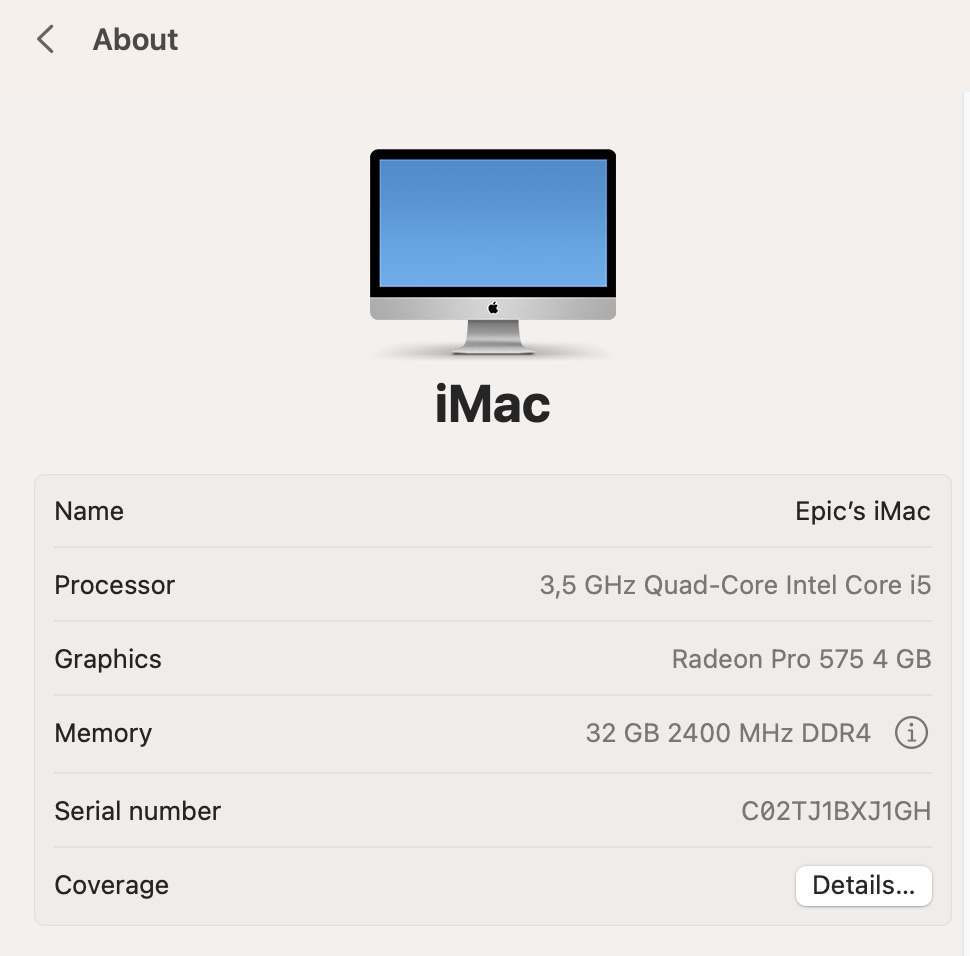 Apple iMac 27-Inch “Core i5” 3.5GHz (Mid 2017) 32GB RAM 1TB SSD Silver (Grade B) - Minor LCD Burn - Image 10