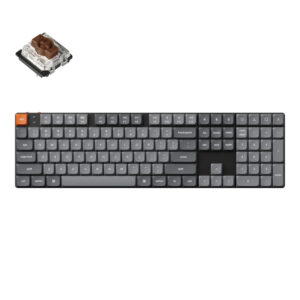 Keychron K5 Max QMK/VIA Full-sized Wireless Custom Mechanical Keyboard | BROWN Switches - Unboxed