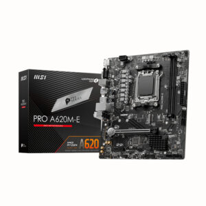 MSI A620M-E PRO AMD AM5 MATX Gaming Motherboard - Unboxed