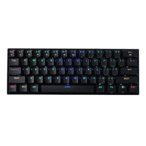 REDRAGON DRACONIC PRO Mechanical 61 Key|Bluetooth 5.0|RGB 9 Colour Modes|Rechargable Battery|Type-C Charging Cable Gaming Keyboard - Black - Unboxed