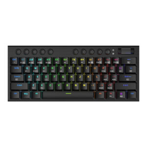 REDRAGON Horus Mini Pro 61Key Wireless Bluetooth Red Switch RGB Low Profile Gaming Mechanical Keyboard - Black - Unboxed