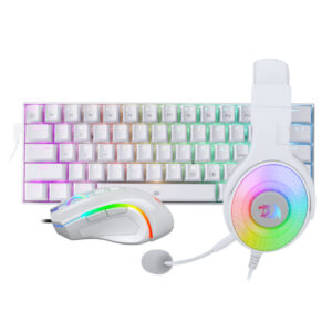 REDRAGON 3IN1 MS|HS|KB WIRED COMBO - WHITE - Unboxed