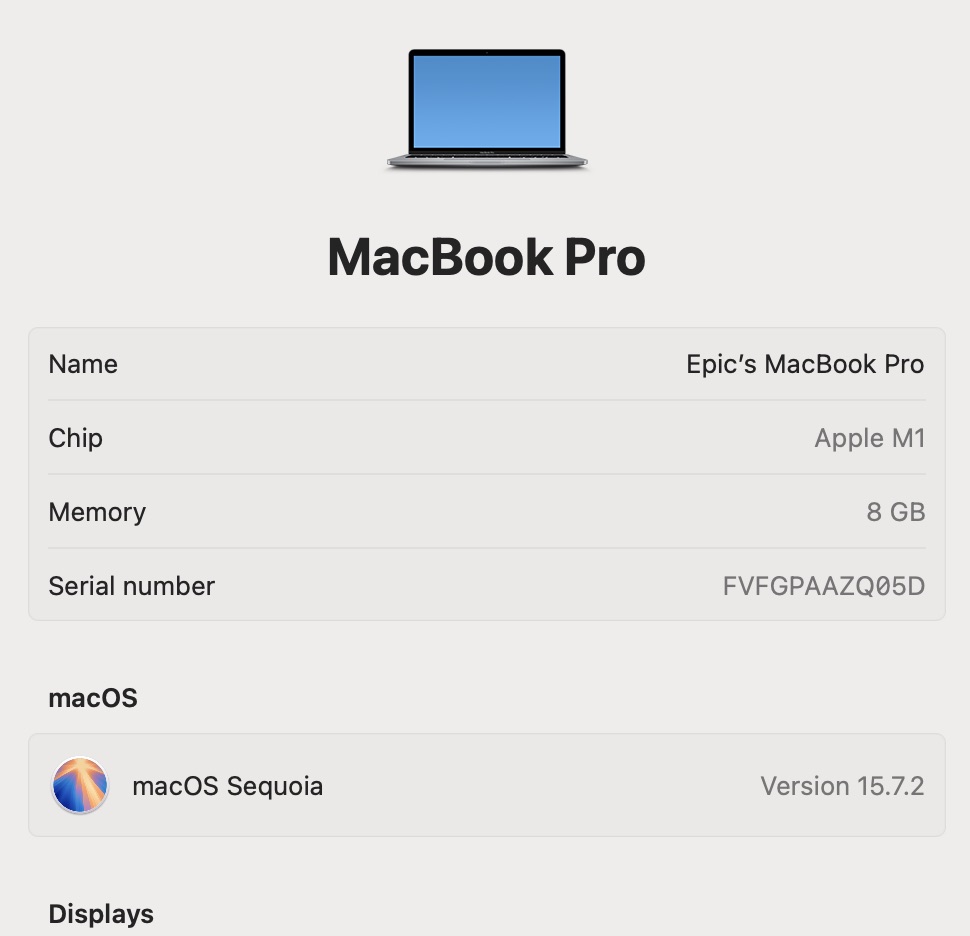 Apple MacBook Pro “M1” 13-inch 8 CPU/8 GPU 8GB RAM 256GB SSD Space Gray (Grade B) - Image 12