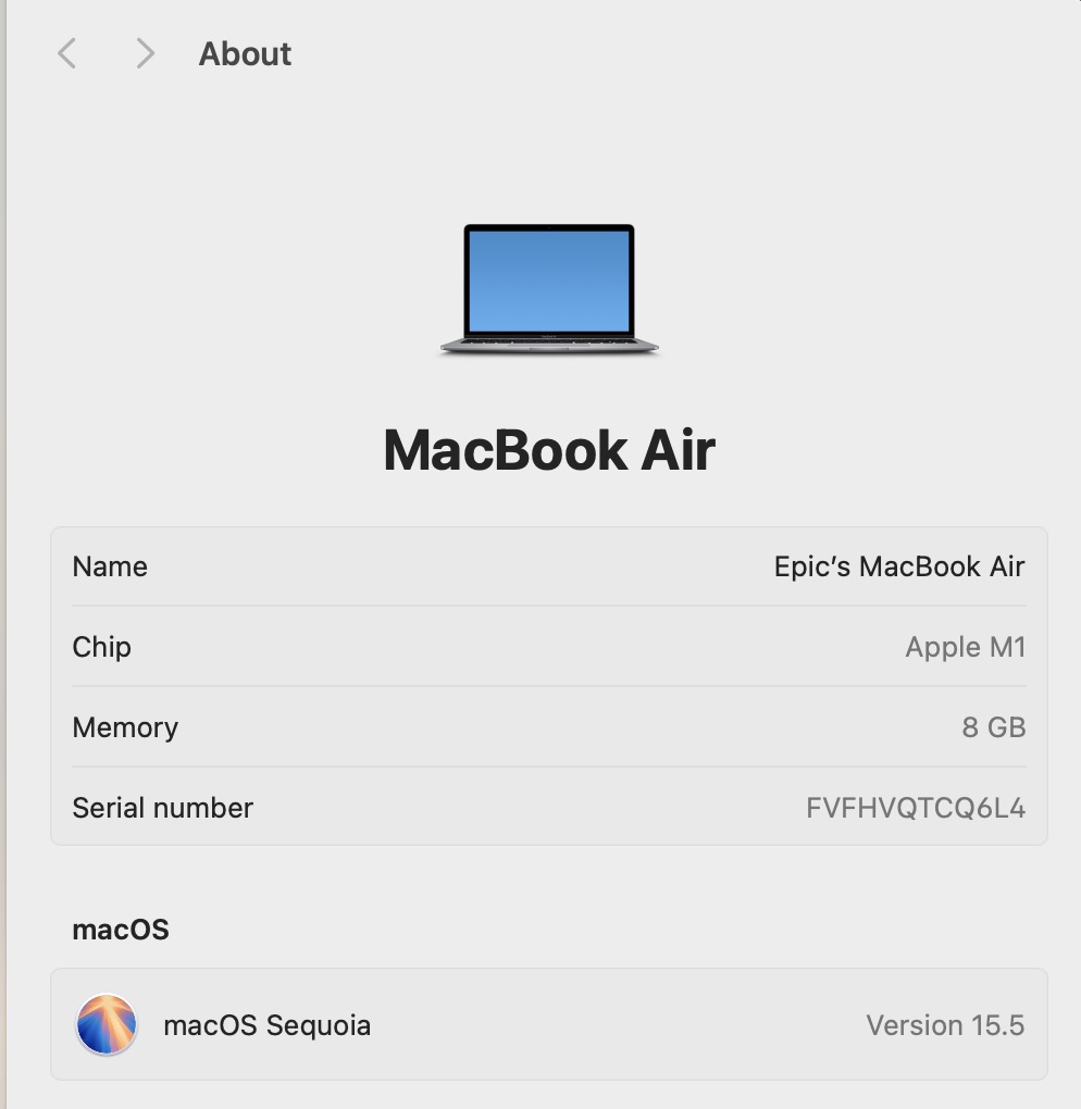 Apple MacBook Air “M1” 13-Inch 8 CPU/7 GPU (2020) 8GB RAM 256GB SSD Space Grey (Grade B) - Cracked LCD Panel - Image 14