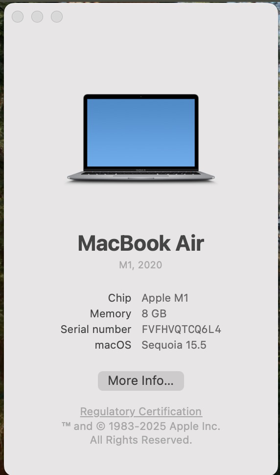 Apple MacBook Air “M1” 13-Inch 8 CPU/7 GPU (2020) 8GB RAM 256GB SSD Space Grey (Grade B) - Cracked LCD Panel - Image 13