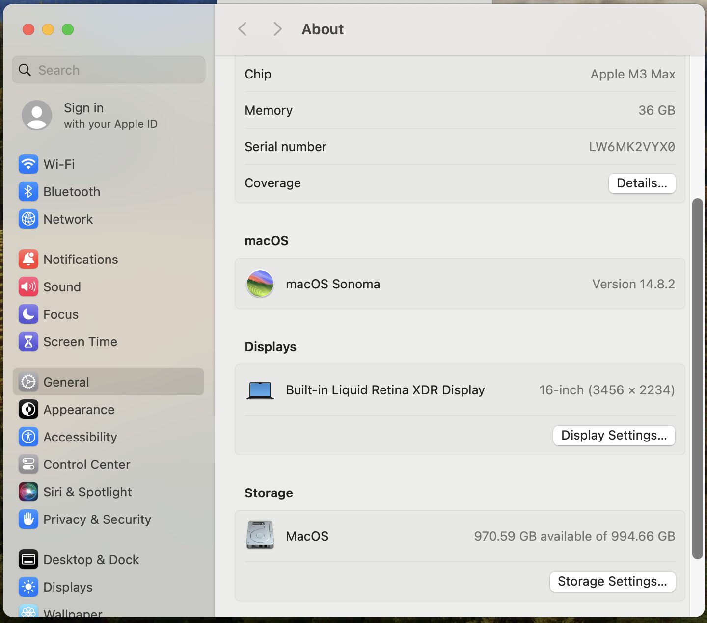 Apple Macbook Pro "M3 Max" 16-inch 30 GPU/14 CPU (2023) 36GB RAM 1TB SSD Space Black/Space Gray - (Grade B) - Image 12