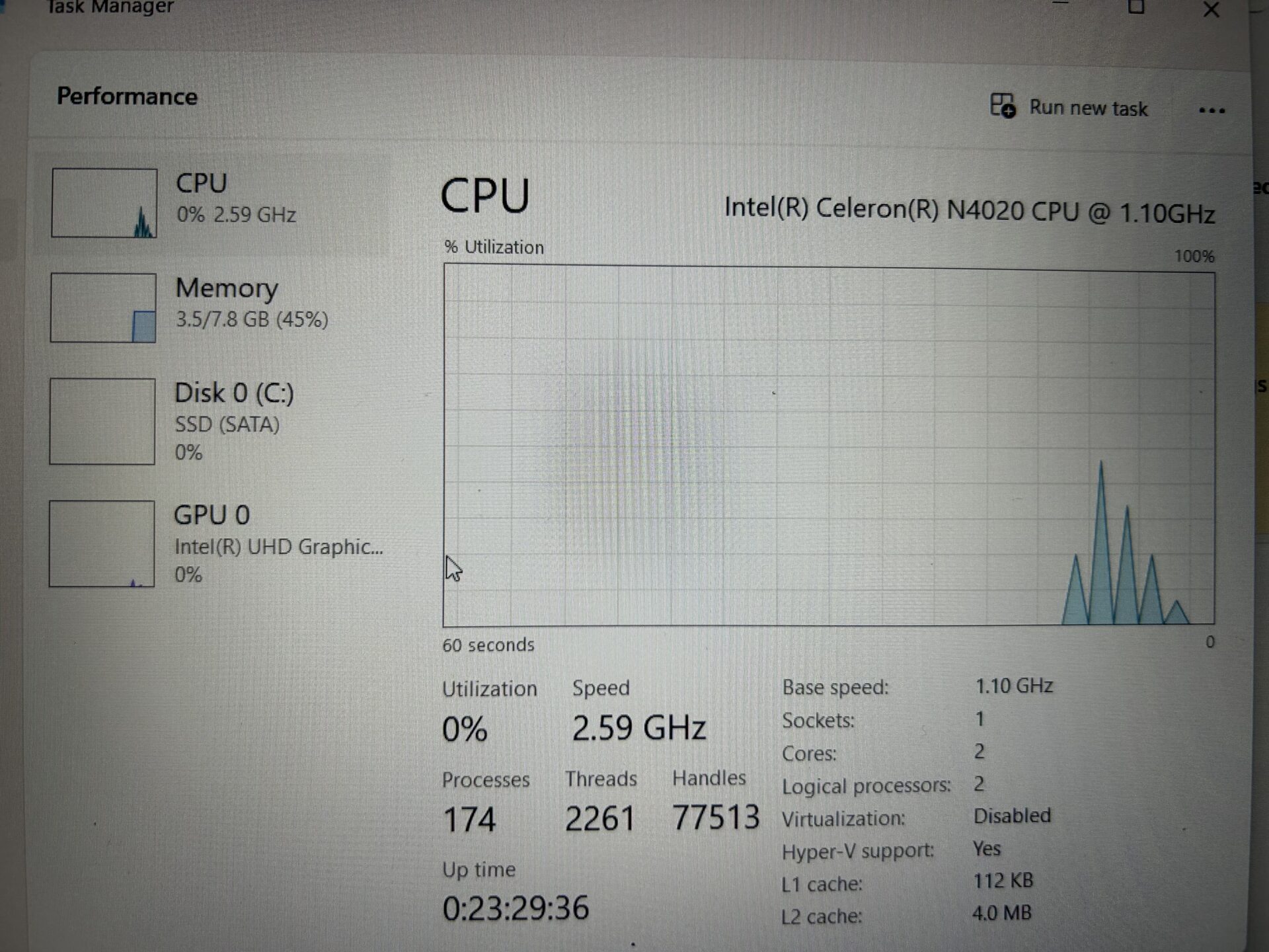HP Pavillion 15-dw1016ni "Celeron N4020" 1.10GHz 8GB RAM 500GB SSD Black (Grade B) - Loose Hinge - Image 11