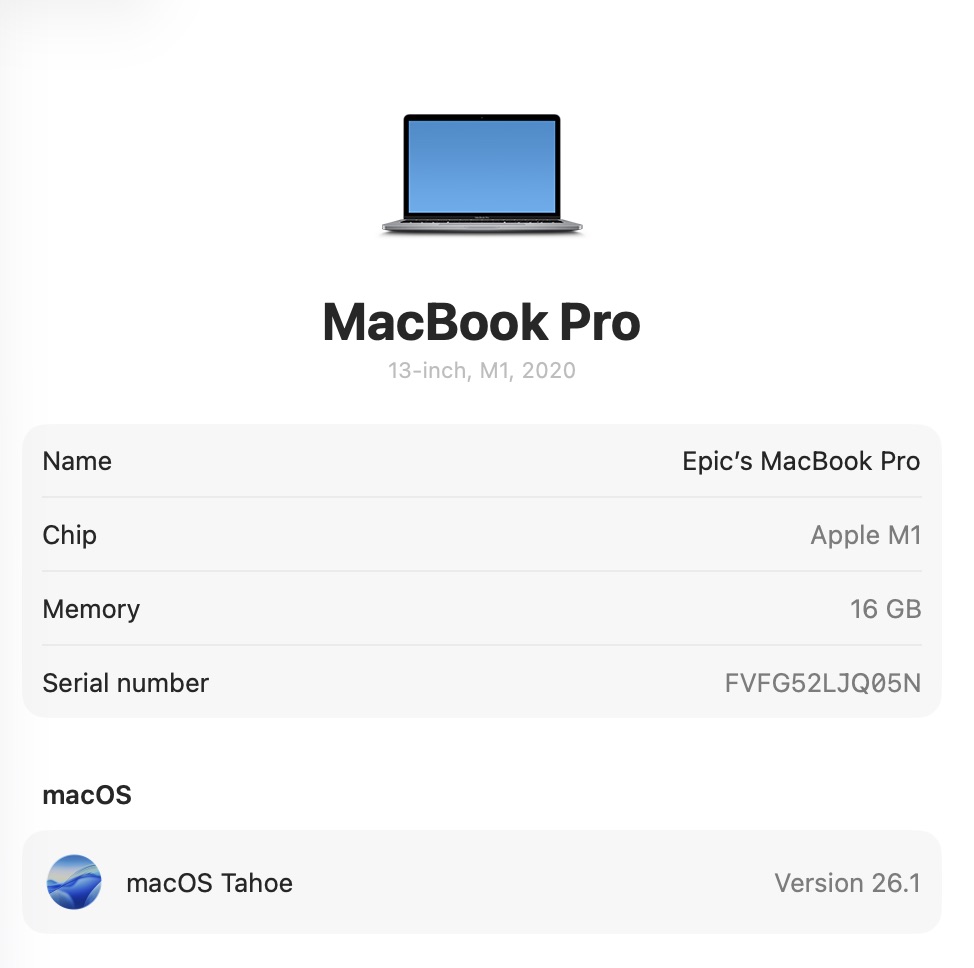 Apple MacBook Pro “M1” 13-inch 8 CPU/8 GPU 16GB RAM 512GB SSD Space Gray – (Grade B) - Image 12