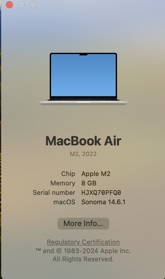 Apple MacBook Air “M2” 13-Inch 8CPU/8 GPU (2022) 8GB RAM 256GB SSD Starlight – (Grade B) - Image 11