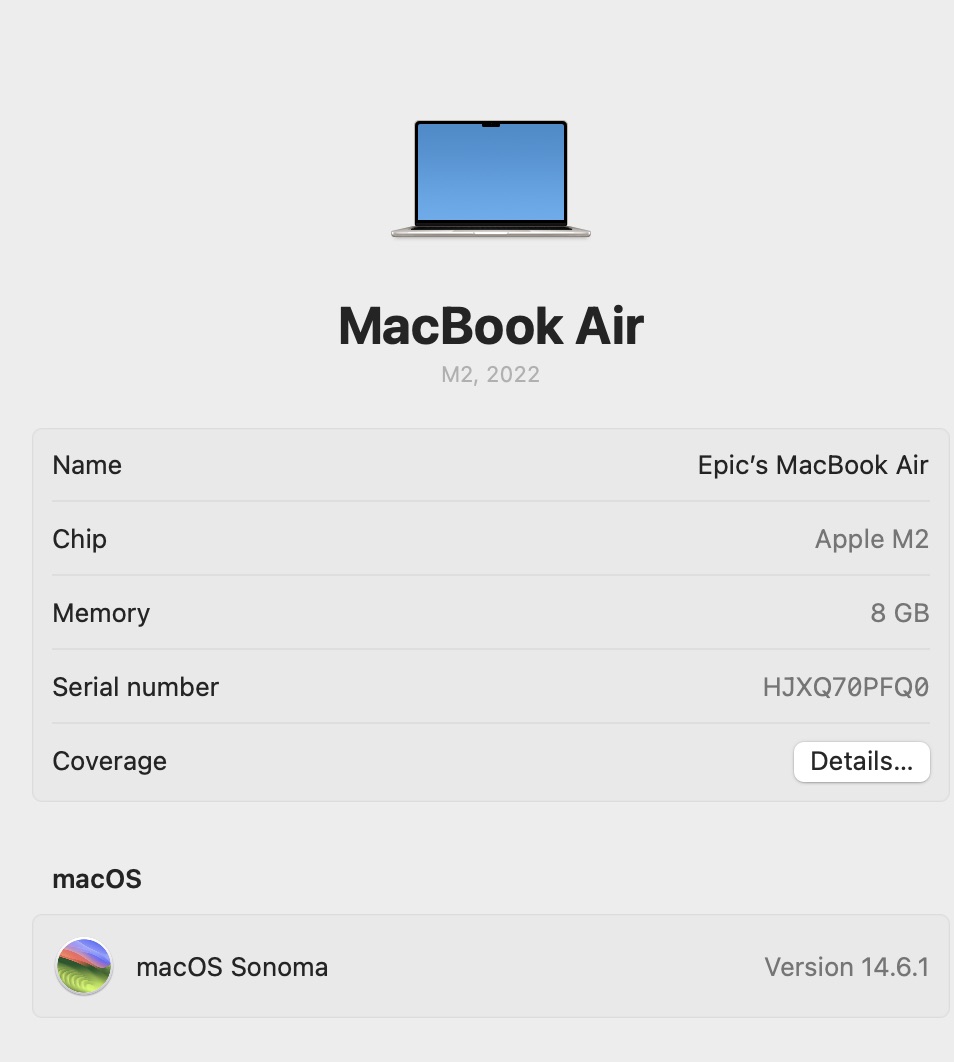 Apple MacBook Air “M2” 13-Inch 8CPU/8 GPU (2022) 8GB RAM 256GB SSD Starlight – (Grade B) - Image 12