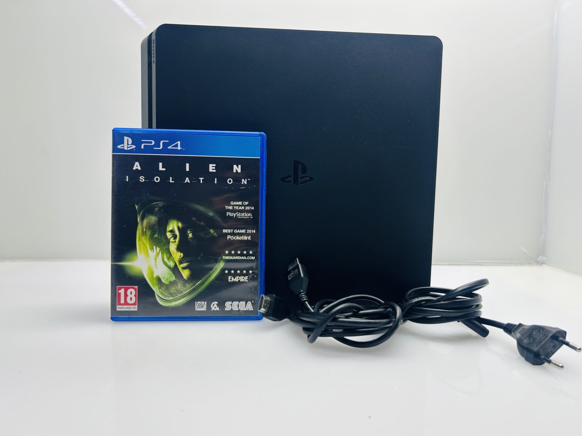 PlayStation 4 Slim Black 1TB + HDMI Cable + Power Cable + 1 Game (Grade B) - Image 8