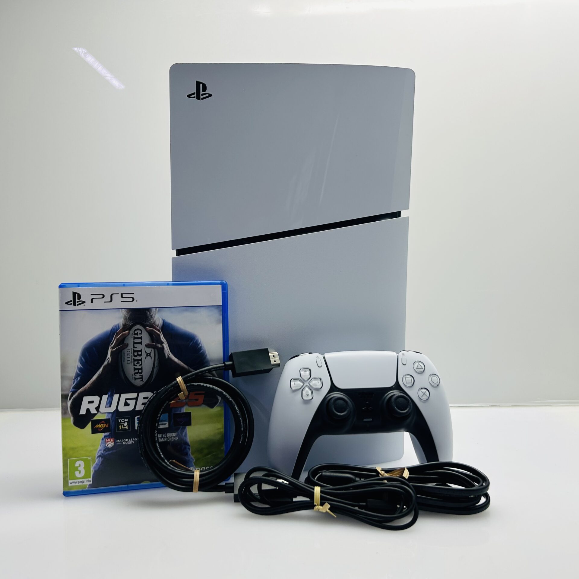 Playstation 5 Slim Physical Edition 1TB White + 1 Controller + HDMI Cable + Power Cable + 1 Game (Grade A) - Image 8