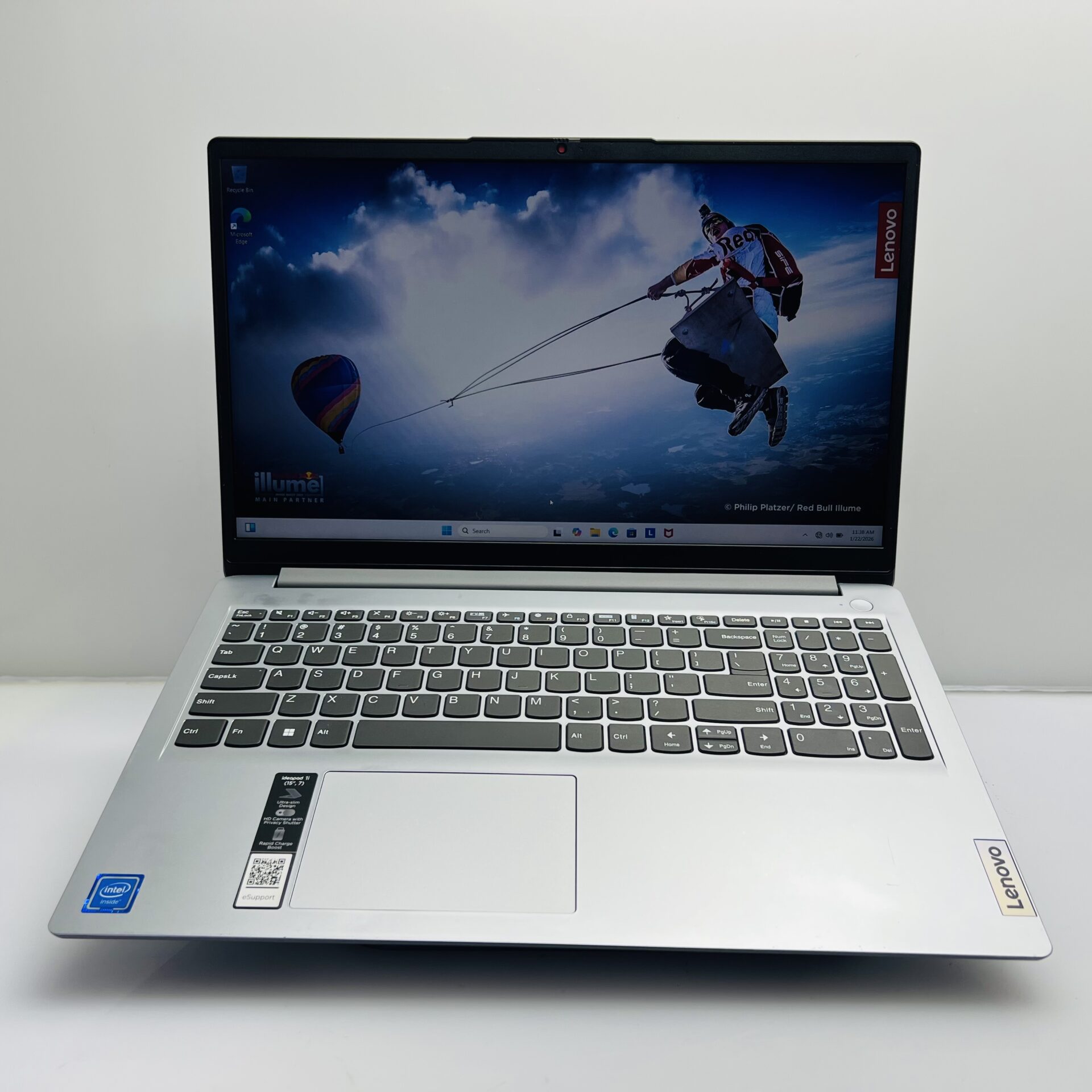 Lenovo Ideapad 1 15AMN7 "Celeron N4020" 1.10GHz 8GB RAM 256GB SSD NVMe Silver (Grade B) - Image 2