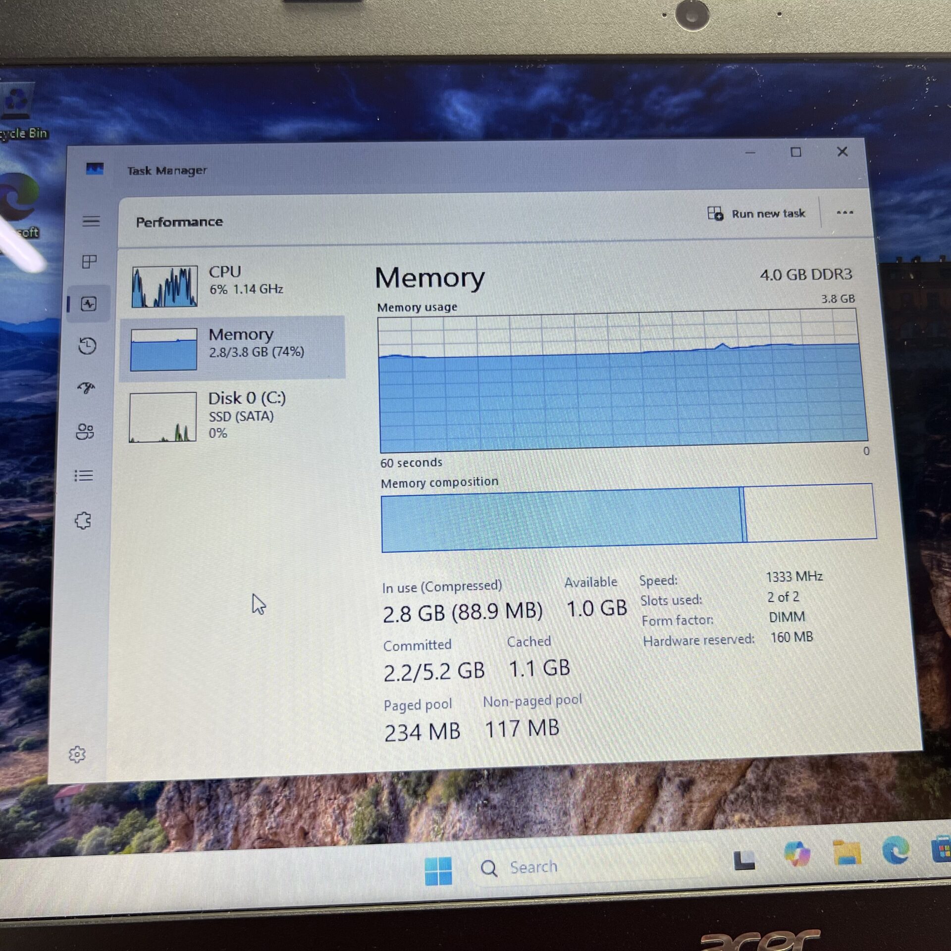 Acer Aspire 3 A315-31 "Celeron N3350" 1.10GHz 8GB RAM 1TB SSD SATA Red (Grade B) - Image 15