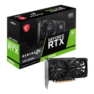 MSI GeForce RTX 3050 VENTUS 2X E 6GB OC Graphics Card - Unboxed