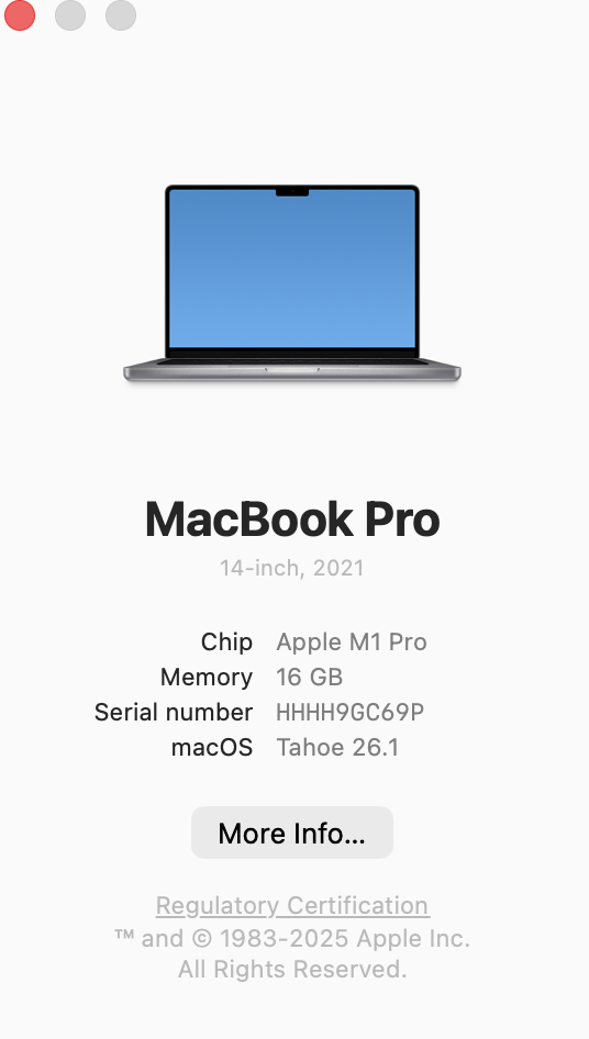 Apple Macbook Pro “M1 Pro” 14-Inch 10 CPU/16 GPU (2021) 16GB RAM 1TB SSD Space Gray – (Grade B) - Image 13