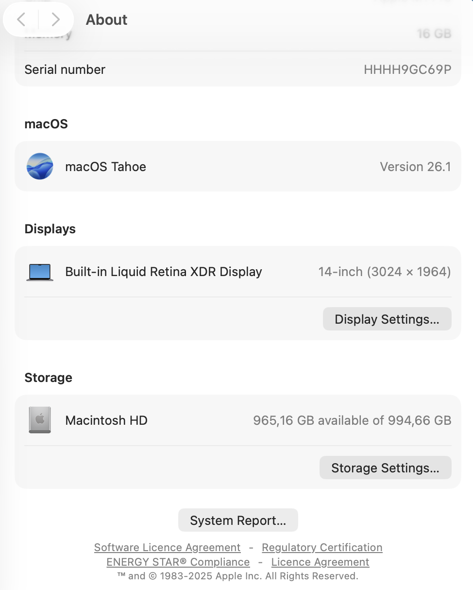 Apple Macbook Pro “M1 Pro” 14-Inch 10 CPU/16 GPU (2021) 16GB RAM 1TB SSD Space Gray – (Grade B) - Image 15