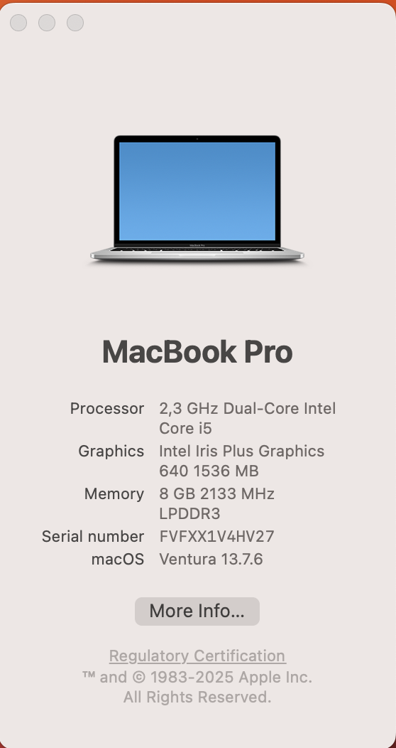 Apple MacBook Pro 13-Inch “Core i5” 2.3GHz (2017) 8GB RAM 128GB SSD Silver – (Grade B) - Image 11