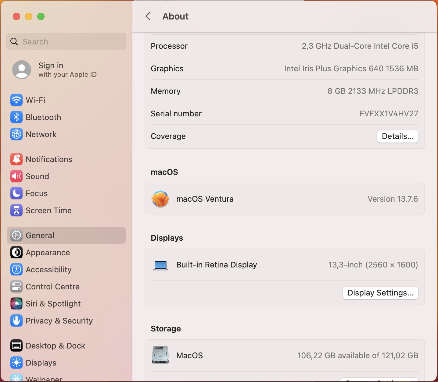 Apple MacBook Pro 13-Inch “Core i5” 2.3GHz (2017) 8GB RAM 128GB SSD Silver – (Grade B) - Image 12