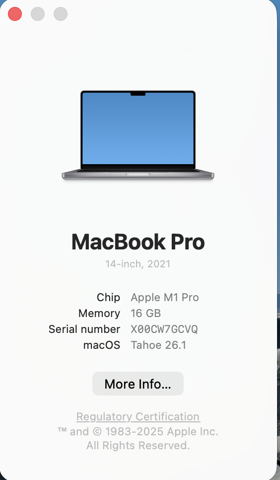 Apple Macbook Pro “M1 Pro” 14-Inch 8 CPU/14 GPU (2021) 16GB RAM 512GB SSD Space Gray – (Grade B) - Image 11