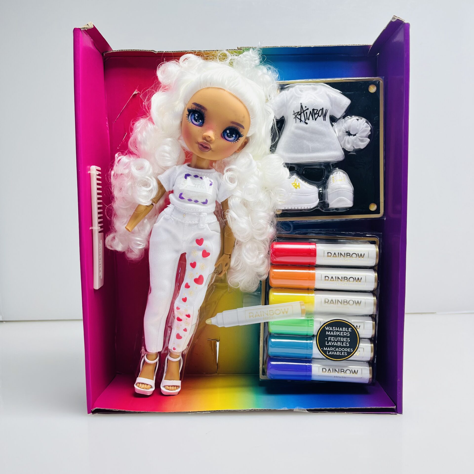 COMBO DEAL: LOL Surprise! OMG Fashion Show Missy Frost Pink + Rainbow High Colour and Create (Condition: Fair) - Image 2