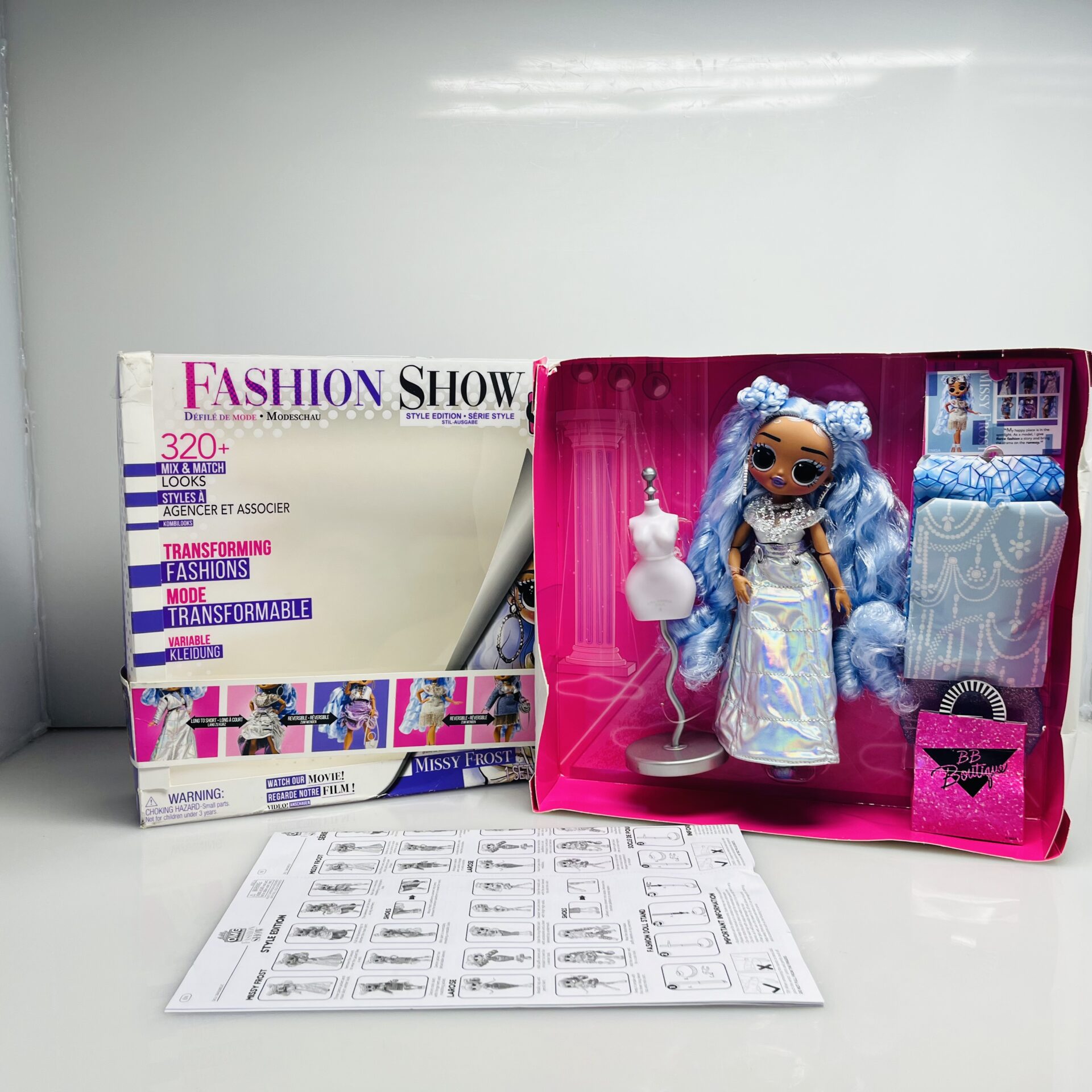COMBO DEAL: LOL Surprise! OMG Fashion Show Missy Frost Pink + Fisher-Price Smart Stages Chair (Condition: Fair) - Image 3