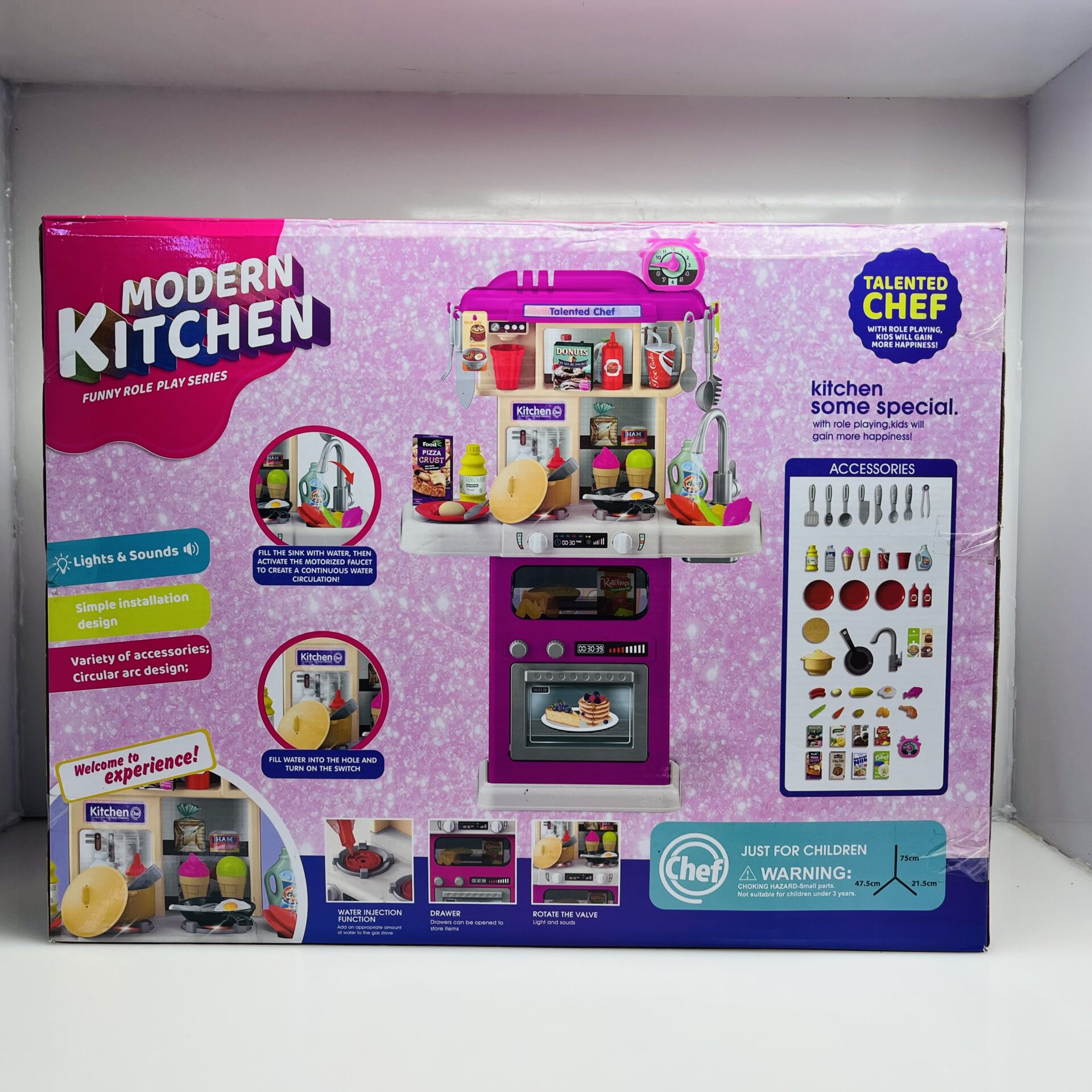 COMBO DEAL: Barbie Role Play Modern Kitchen Chef Set Barbie Chelsea Holiday Barbie | Baby Alive Glo Pixies Mini - Image 2