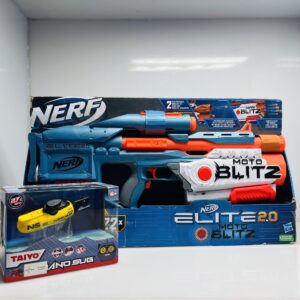 COMBO DEAL: Taiyo Nano Submarine and Nerf Elite 2.0 Blaster Adventure (Condition: Excellent)