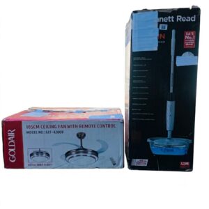 COMBO DEAL: Bennett Read Duo Spin Mop + GOLDAIR 105CM Ceiling Fan With Remote Control (Condition: Good)