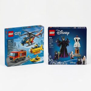 COMBO DEAL: LEGO® Disney Maleficent's and Cruella De Vil's Dresses 43262 + City Helicopter Fire Engine And Submarine Remix 60462 (Condition: Good)
