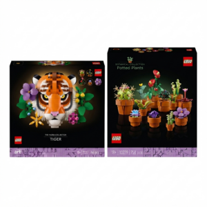 COMBO DEAL: LEGO® Art The Fauna Collection Tiger with decorative Flowers + LEGO® Botanicals Tiny Plants (Condition: Good)