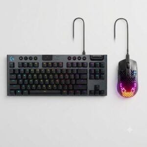 COMBO DEAL: Logitech G915 TKL LIGHTSPEED Wireless RGB Mechanical Keyboard Carbon + SteelSeries Aerox 3 Gaming Mouse Onyx (Condition: Excellent)