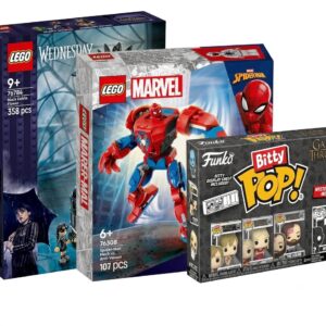 COMBO DEAL: Funko Bitty Pop Game of Thrones + LEGO® Marvel Spider-Man Mesh vs Anti-Venom 76308 + LEGO® Wednesday Black Dahlia Flower 76784 Combo Deal (Condition: Good)