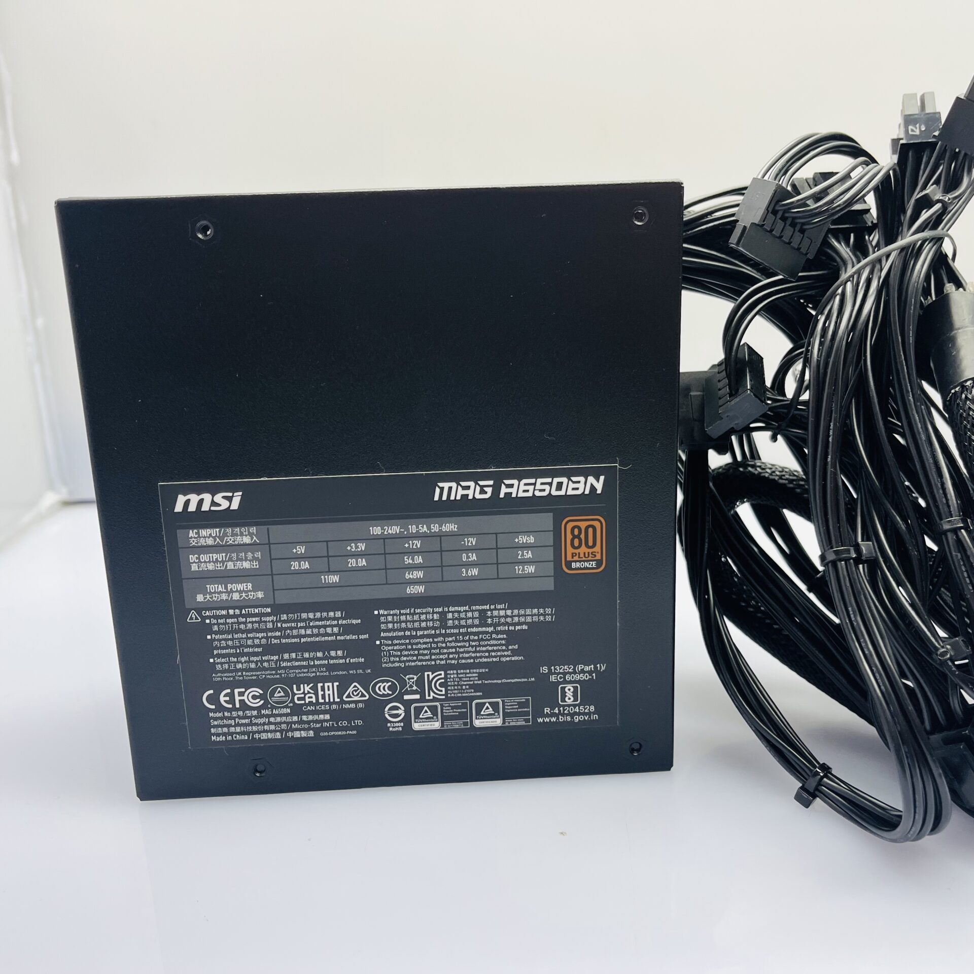 COMBO DEAL: Artek NVIDIA GeForce G 210 1GB DDR3 Cyclops Graphics Card + MSI Mag A650BN 80+ Bronze 650 Watt Power Supply Black (Condition: Excellent) - Image 4