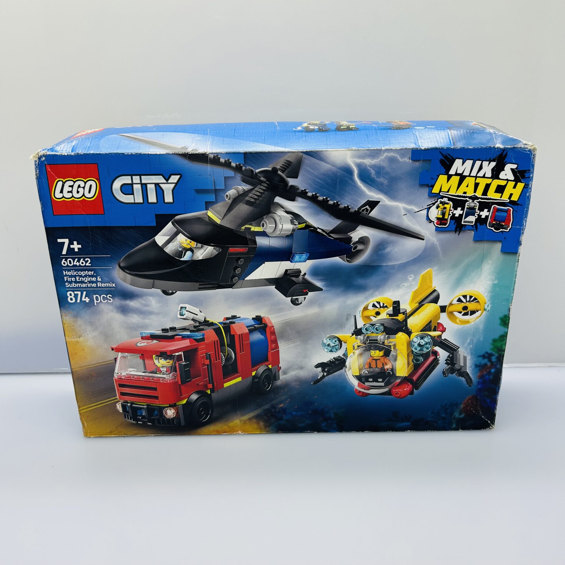 COMBO DEAL: LEGO® Disney Maleficent's and Cruella De Vil's Dresses 43262 + City Helicopter Fire Engine And Submarine Remix 60462 (Condition: Good) - Image 5