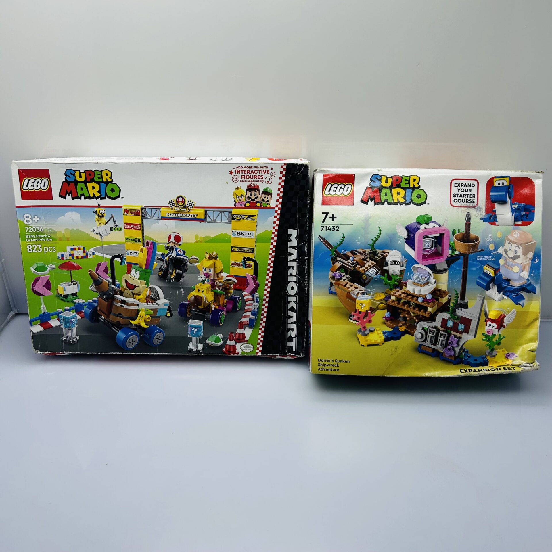 COMBO DEAL: LEGO® Super Mario Combo - Mario Kart Baby Peach And Grand Prix Set 72036 + Dorrie's Sunken Shipwreck Adventure 71432 (Condition: Good) - Image 2