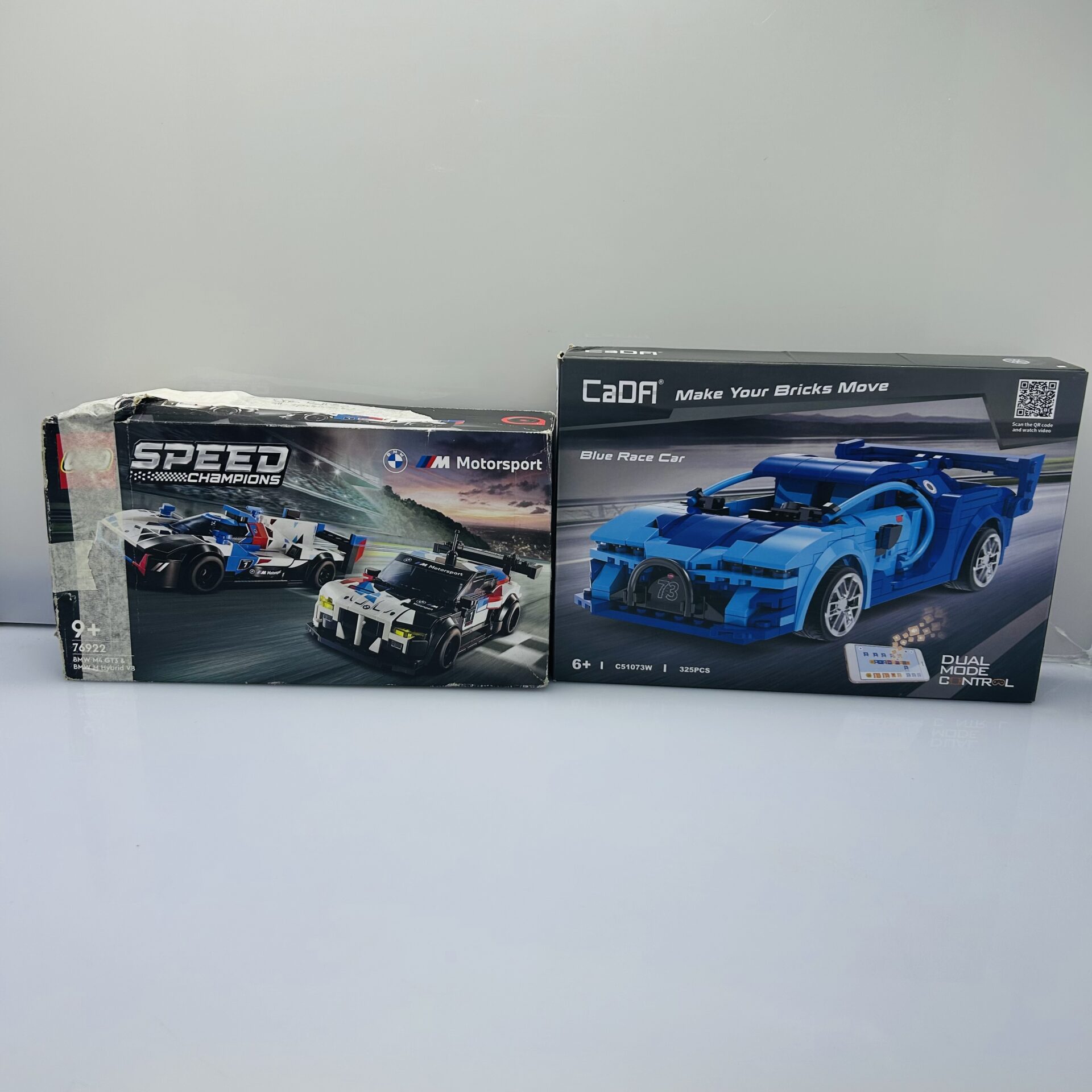 COMBO DEAL: LEGO® Speed Champions BMW M4 GT3 And BMW M Hybrid V8 76922 + CaDF1 Blue Race Car C51073W Combo (Condition: Good) - Image 2