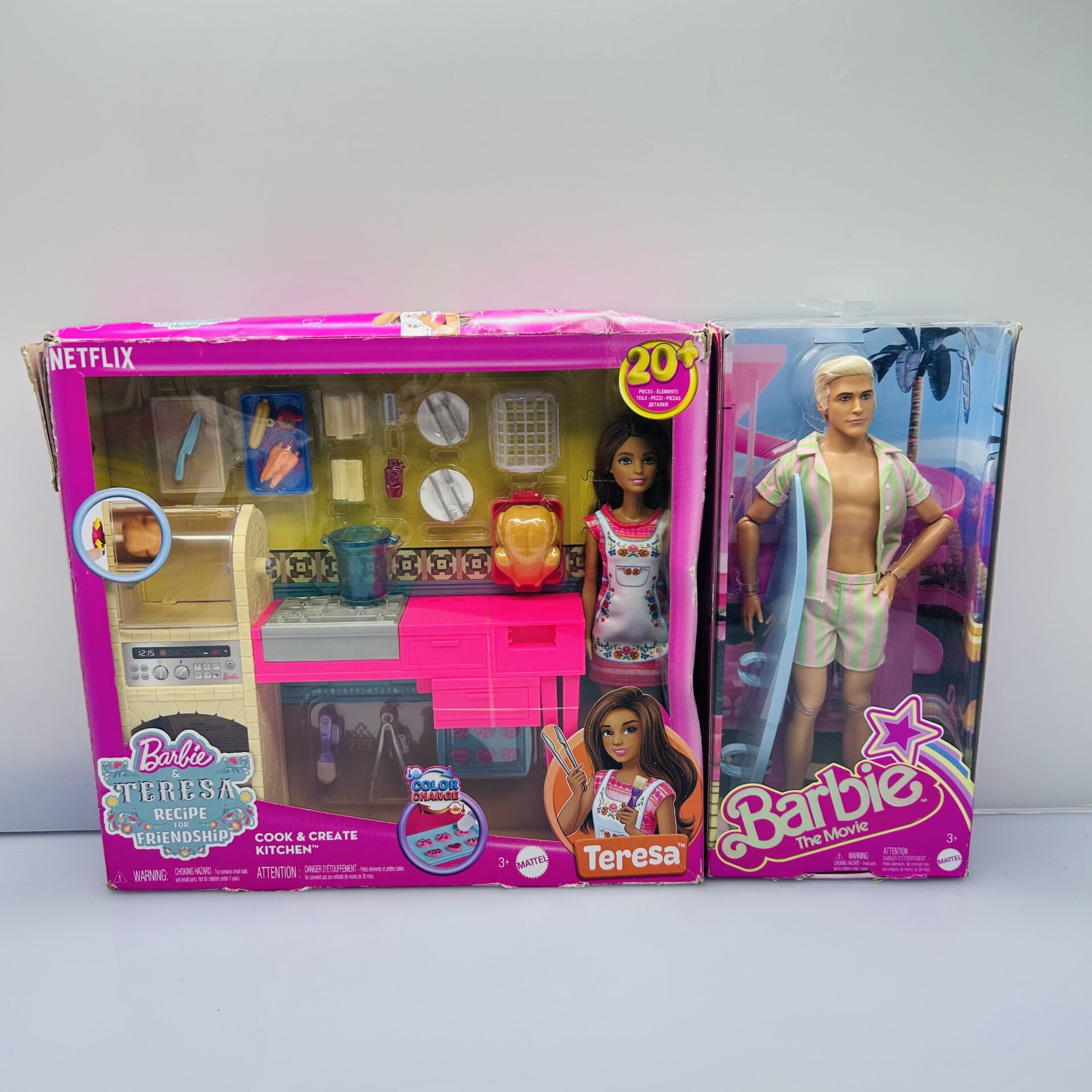 COMBO DEAL: Barbie The Movie Mattel Ken Doll + Teresa Recipe for Friendship Kitchen Playset (Condition: Good) - Image 2