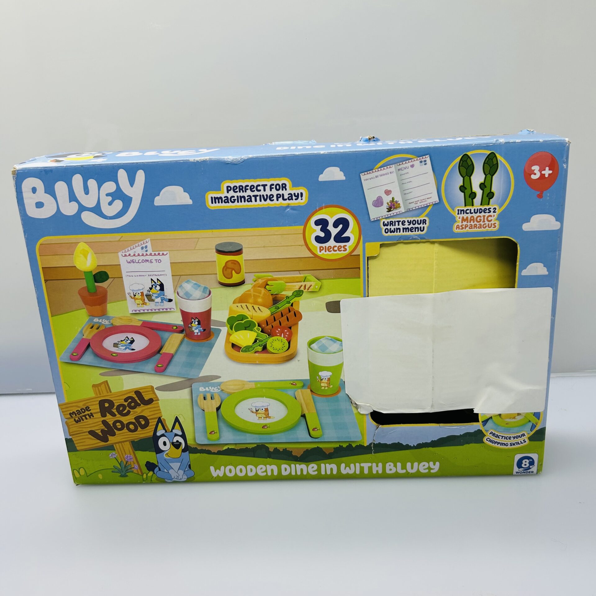 COMBO DEAL: Bluey Wooden Combo Set - Dine In, Picnic Set and Tumbling Tower (Condition: Good) - Image 3