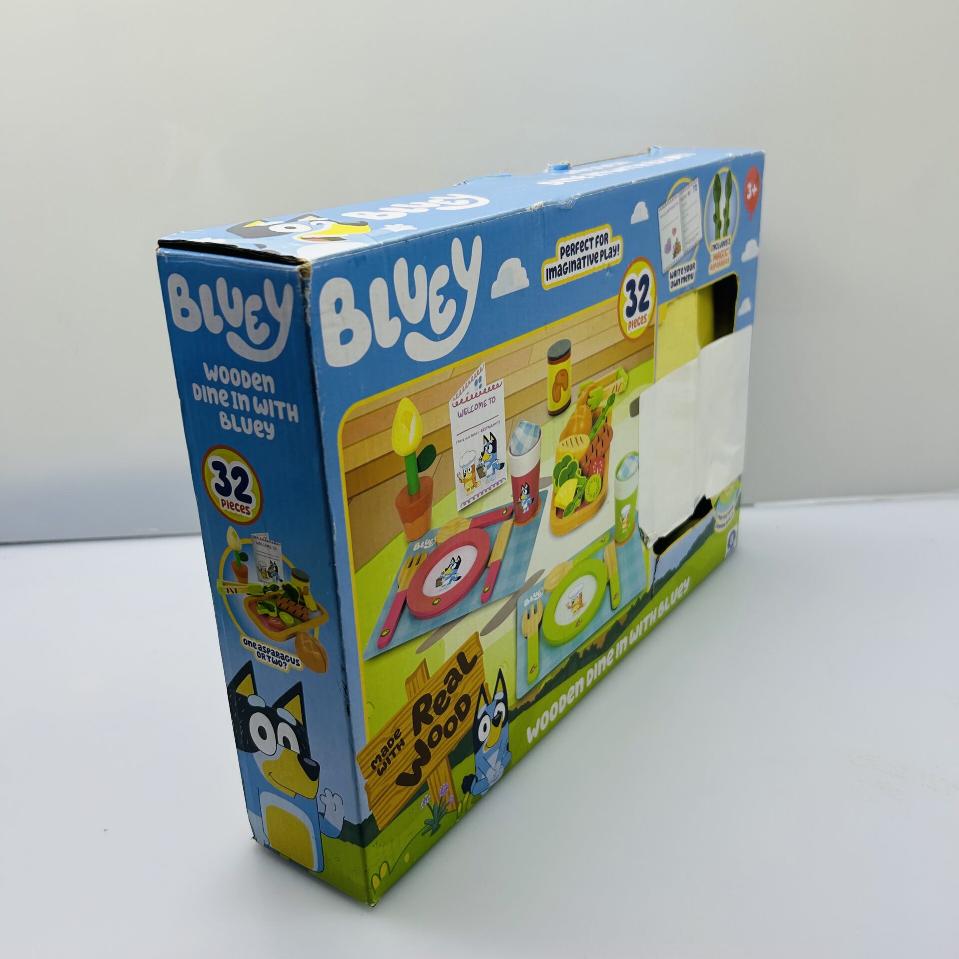 COMBO DEAL: Bluey Wooden Combo Set - Dine In, Picnic Set and Tumbling Tower (Condition: Good) - Image 4