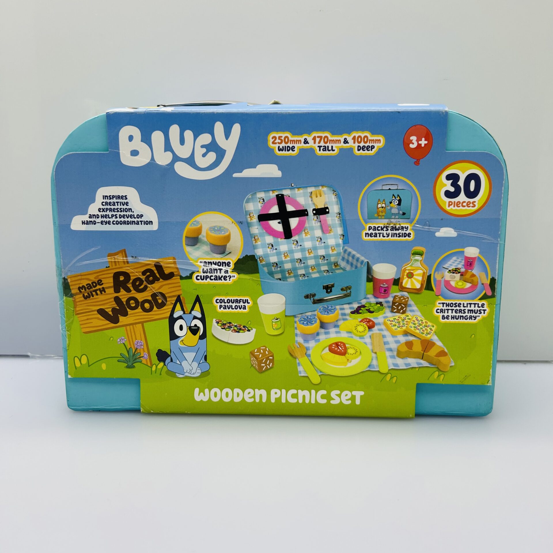 COMBO DEAL: Bluey Wooden Combo Set - Dine In, Picnic Set and Tumbling Tower (Condition: Good) - Image 6